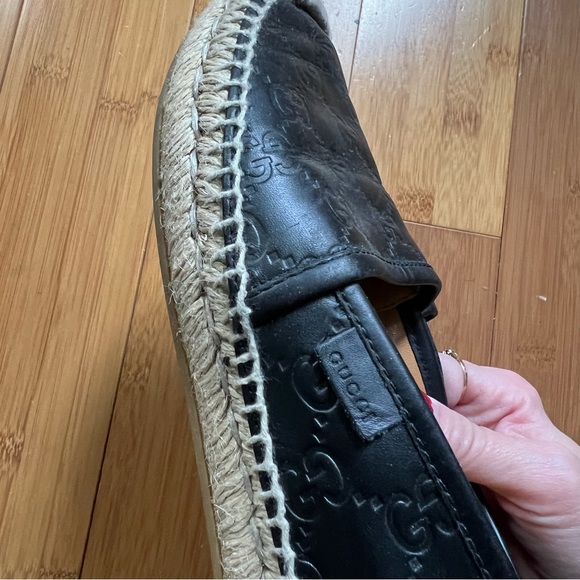 100% AUTHENTIC GUCCI Logo Espadrilles SIZE: 4 - Picture 13 of 14